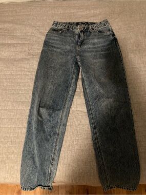 Joe Fresh Women's Boyfriend Jeans - Washed Blue Denim